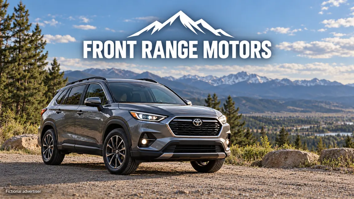 Front Range Motors fictional SUV advertisement