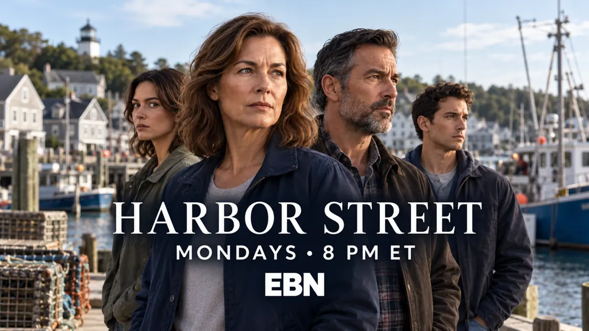 Harbor Street ensemble at a coastal harbor