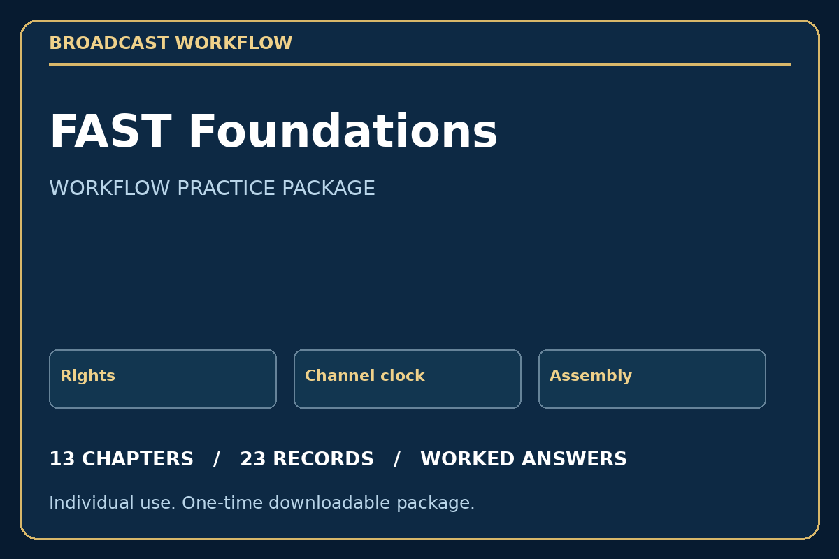 FAST Foundations practice package cover